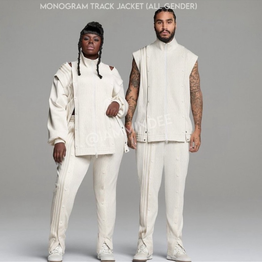 Adidas x IVY PARK Monogram Track Jacket + Pants Gender Neutral Cream Logo SET